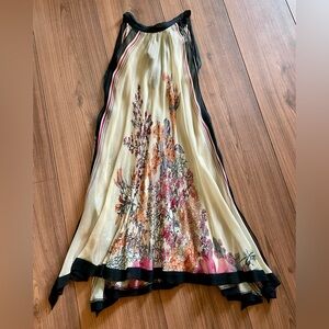 100% Silk Tunic Top Blouse, Floral Design, Size Medium, NWOT